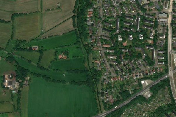 Satellitenbild der Umgebung von Varreler Bäke