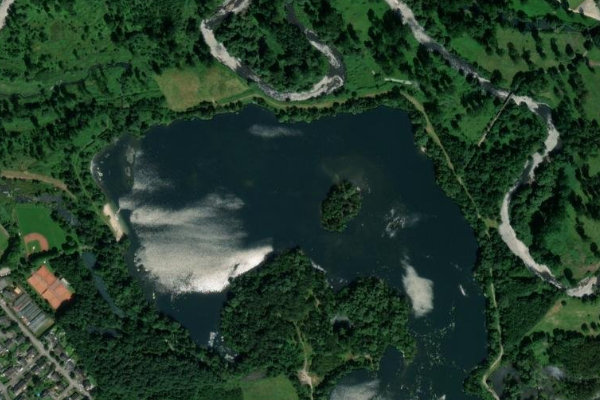 Satellitenbild der Umgebung von Barmener See
