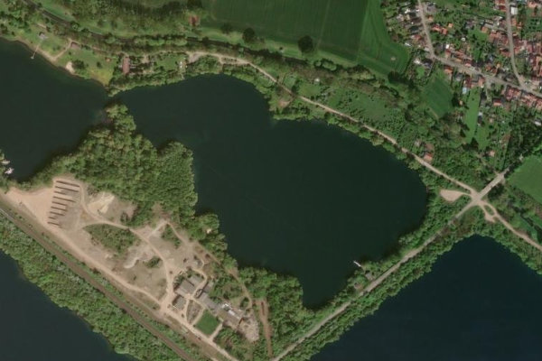Satellitenbild der Umgebung von Bielener See