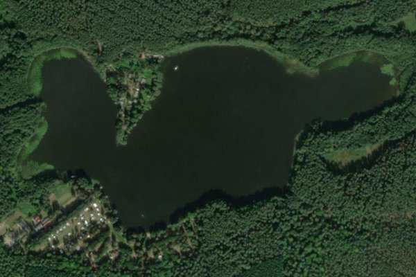 Satellitenbild der Umgebung von Bikowsee