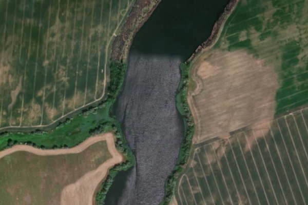 Satellitenbild der Umgebung von Balliner See