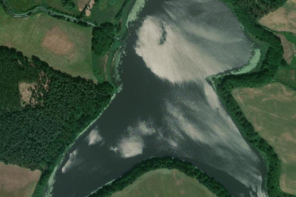 Satellitenbild der Umgebung von Krempsee (Templin)