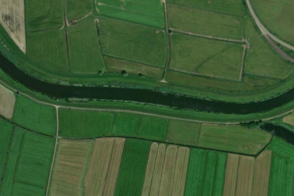 Satellitenbild der Umgebung von Treene (Norderstapel)