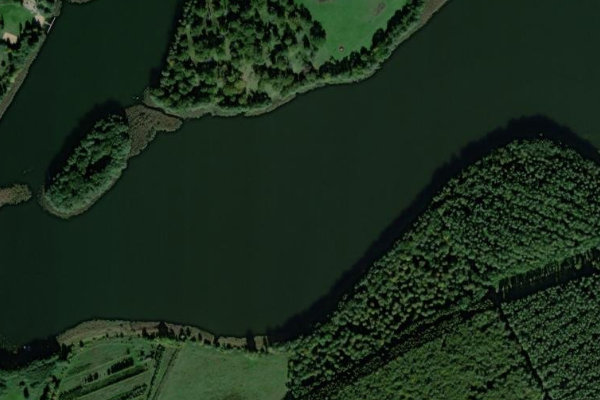 Satellitenbild der Umgebung von Linstower See