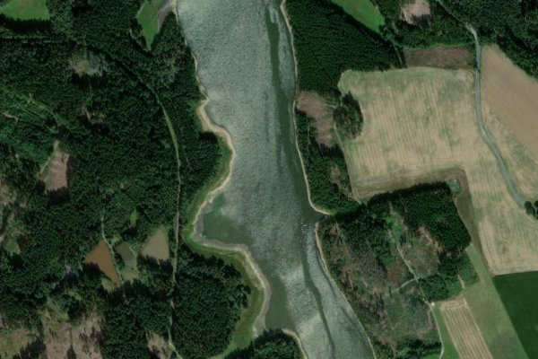 Satellitenbild der Umgebung von Talsperre Lössau