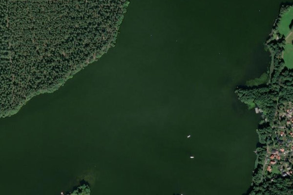 Satellitenbild der Umgebung von Klein Köriser See