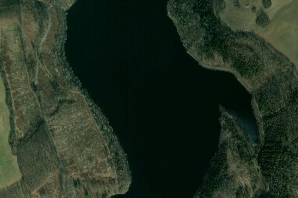 Satellitenbild der Umgebung von Talsperre Gottleuba