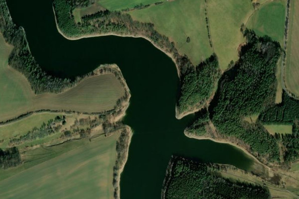 Satellitenbild der Umgebung von Talsperre Hohenleuben