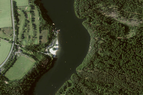 Satellitenbild der Umgebung von Twistestausee
