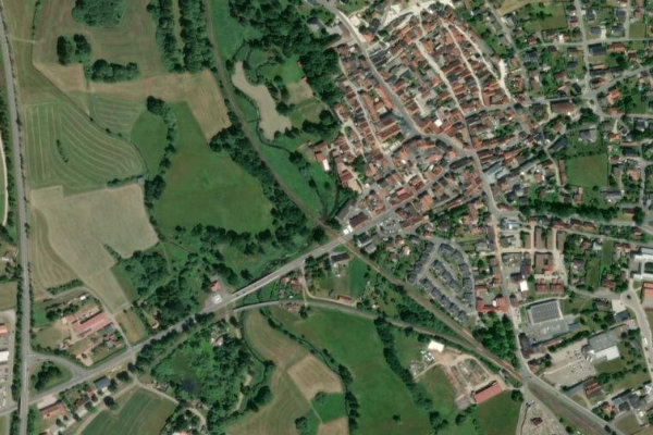Satellitenbild der Umgebung von Haidenaab (Pressath)