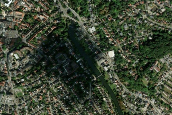 Satellitenbild der Umgebung von Werre (Herford)