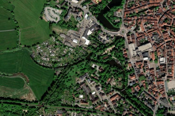 Satellitenbild der Umgebung von Schwinge (Stade)