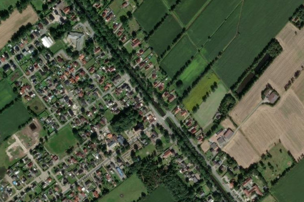 Satellitenbild der Umgebung von Elisabethfehn-Kanal