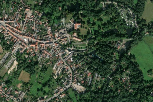 Satellitenbild der Umgebung von Spree (Lübbenau)