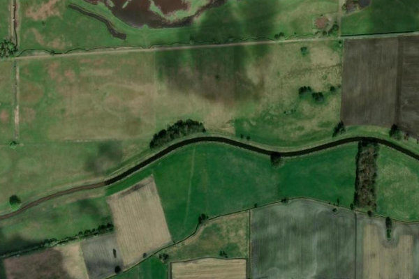 Satellitenbild der Umgebung von Wümme-Südarm (Fischerhude)