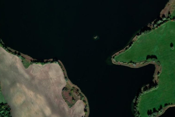 Satellitenbild der Umgebung von Rödliner See