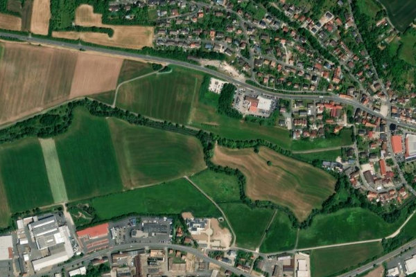Satellitenbild der Umgebung von Aisch (Neustadt/Aisch)