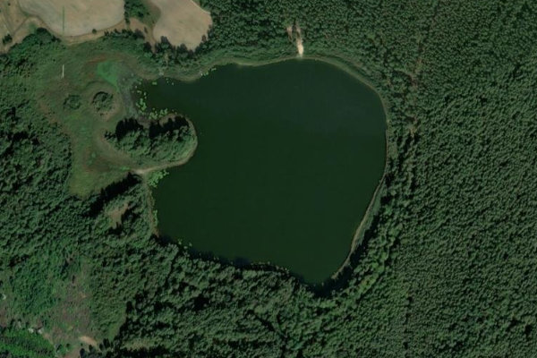 Satellitenbild der Umgebung von Thurower See