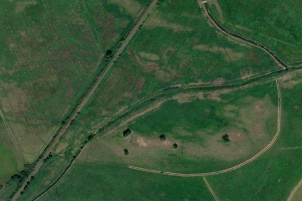 Satellitenbild der Umgebung von Welse (Schwedt/Oder)