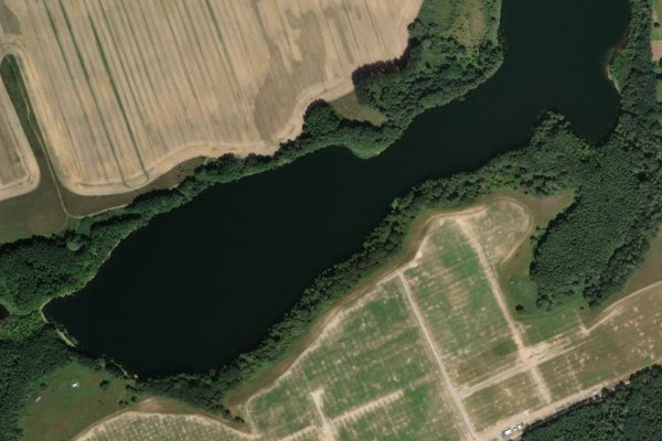 Satellitenbild der Umgebung von Gabelsee (Falkenhagen)