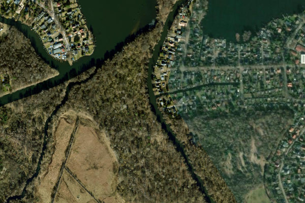 Satellitenbild der Umgebung von Spree (Erkner)