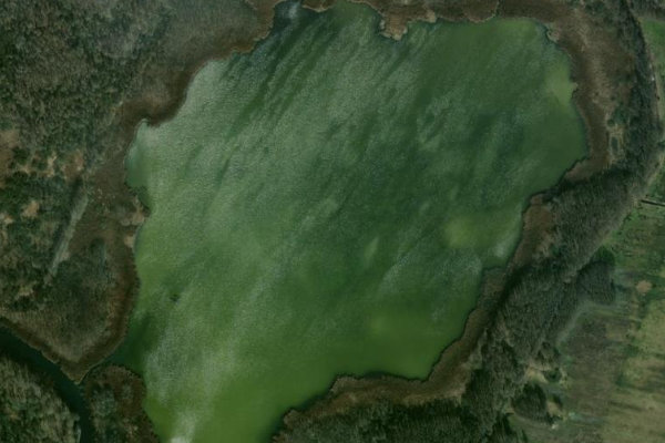 Satellitenbild der Umgebung von Kremmener See