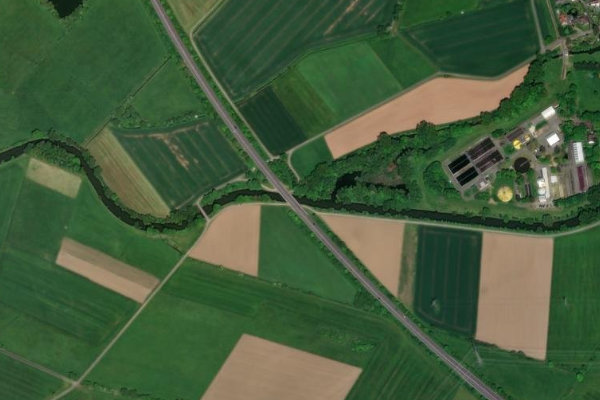 Satellitenbild der Umgebung von Ohm (Kirchhain)
