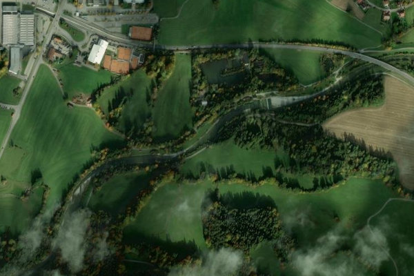 Satellitenbild der Umgebung von Ammer (Peißenberg)