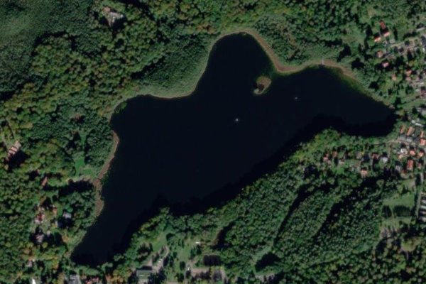 Satellitenbild der Umgebung von Dagowsee