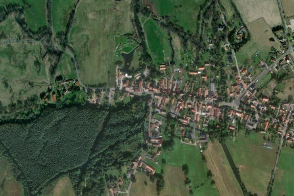 Satellitenbild der Umgebung von Spree (Schlepzig)