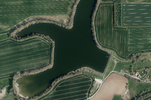 Satellitenbild der Umgebung von Talsperre Birkungen