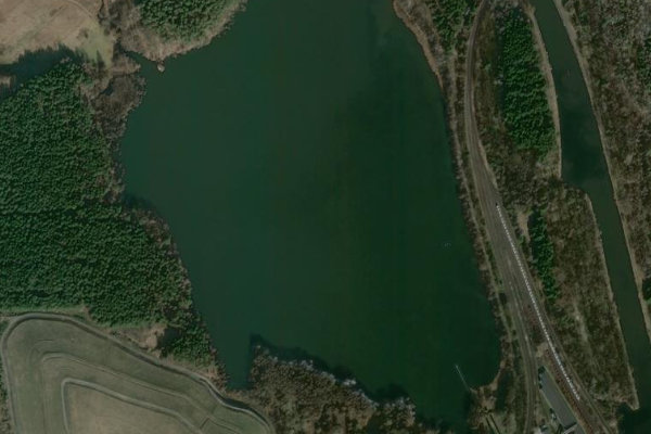 Satellitenbild der Umgebung von Großer Pohlitzer See