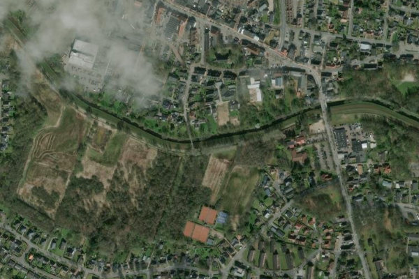 Satellitenbild der Umgebung von Lecker Au (Leck)