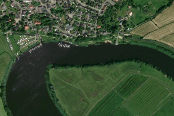 Satellitenbild der Umgebung von Eider (Süderstapel)