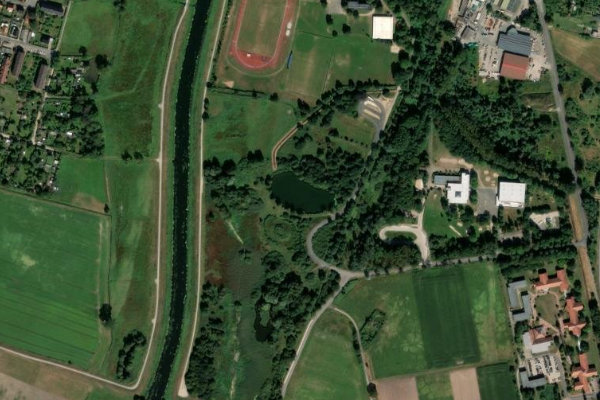 Satellitenbild der Umgebung von Baggersee Lüchow
