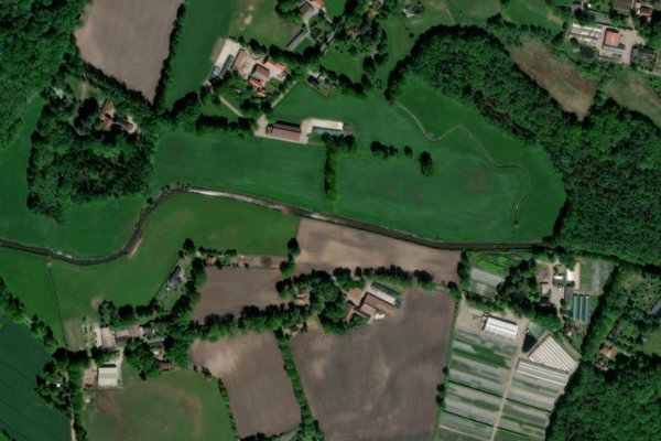 Satellitenbild der Umgebung von Aue (Scheps)