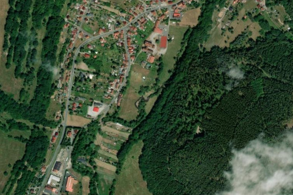 Satellitenbild der Umgebung von Schwarza