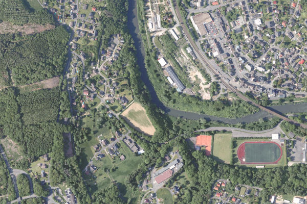 Satellitenbild der Umgebung von Sieg (Rosbach)