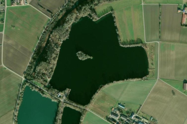 Satellitenbild der Umgebung von Baggersee Neupotz