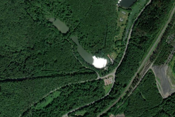 Satellitenbild der Umgebung von Netzbachweiher