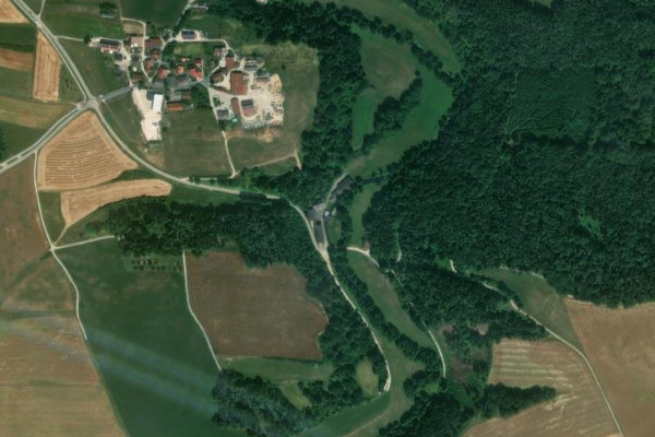 Satellitenbild der Umgebung von Schwarze Laber (Seibertshofen)