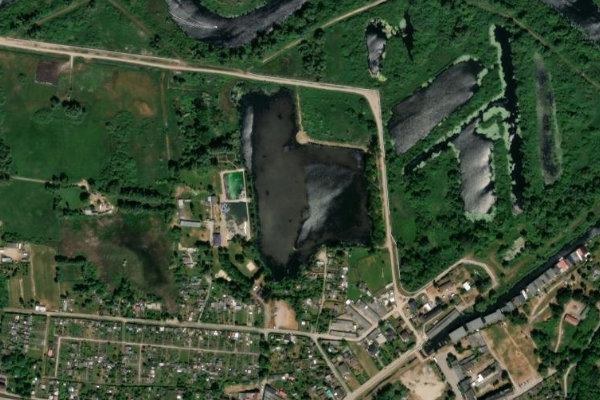 Satellitenbild der Umgebung von Badekanal Demmin