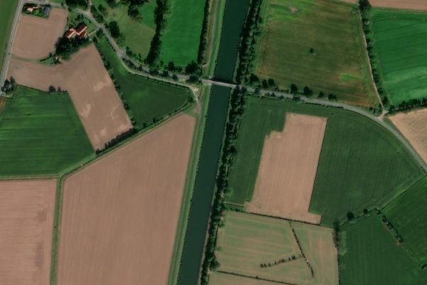 Satellitenbild der Umgebung von Schleusenkanal Drakenburg