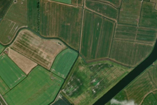 Satellitenbild der Umgebung von Rysumer Tief