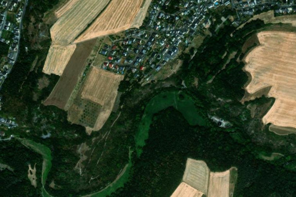Satellitenbild der Umgebung von Nette (Welling)