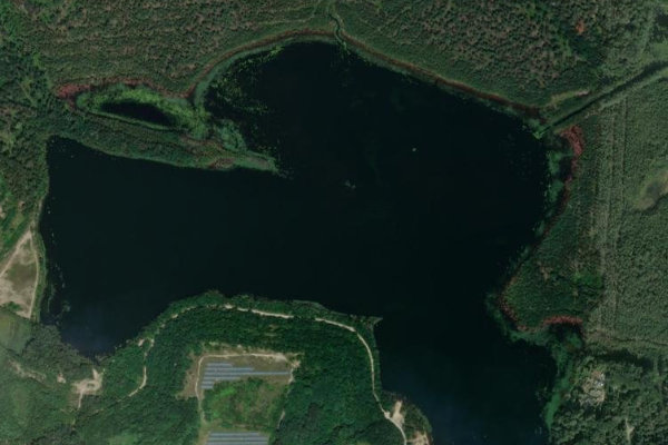 Satellitenbild der Umgebung von Annahütter See (Annahütte)