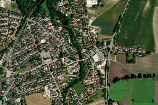 Satellitenbild der Umgebung von Sempt (Erding)