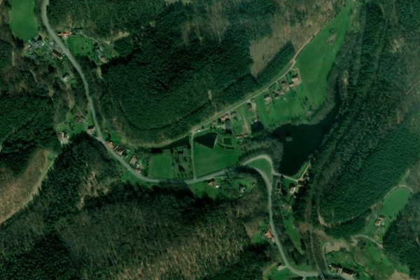 Satellitenbild der Umgebung von Étang de Pêche Werner