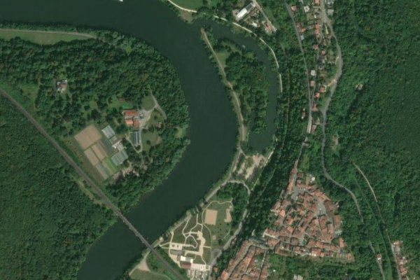 Satellitenbild der Umgebung von Mosel (Liverdun)