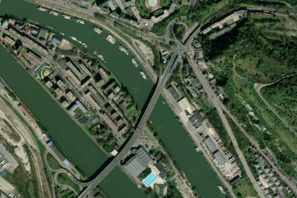 Satellitenbild der Umgebung von Seine à Rouen